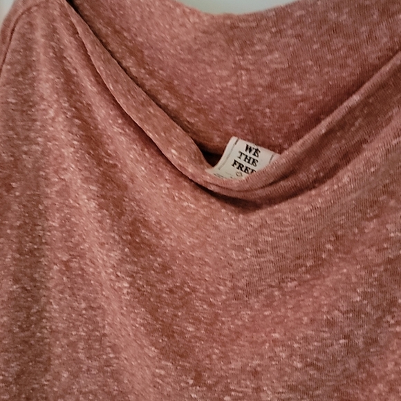 New! Heathered cotton free people Top Burnt orange - Picture 5 of 7